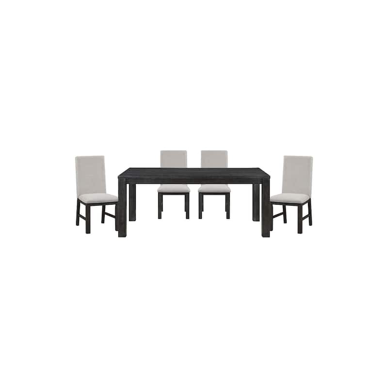 Kersey Antique Black Transitional Dining Room Set