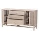 preview thumbnail 15 of 22, Vivan Natural Rattan Storage Cabinet - 3-Drawer Handwoven Wicker Accent Cabinet with Interior Shelving and Elevated Base
