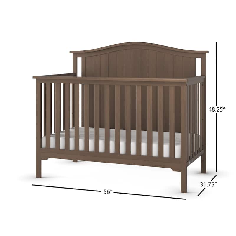 Forever Eclectic Hampton Arch Top 4-in-1 Convertible Crib