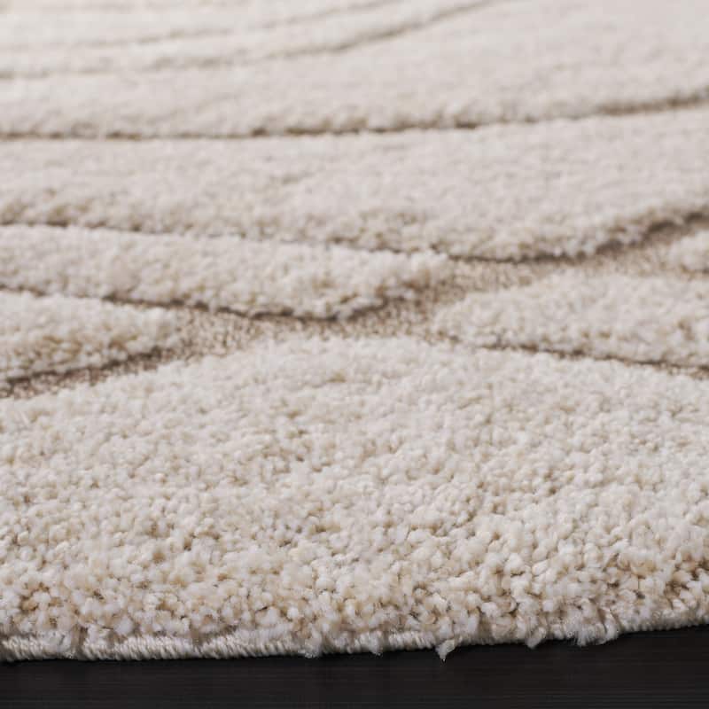 SAFAVIEH Florida Shag Staka Abstract Waves 1.2-inch Area Rug