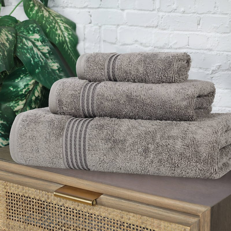 Superior Heritage Egyptian Cotton Absorbent 3-Piece Towel Set
