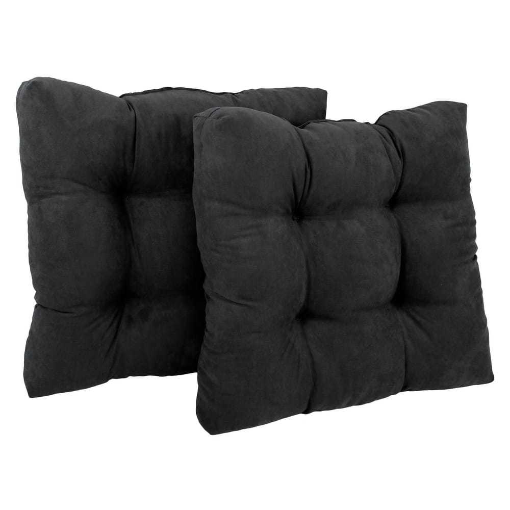 19-inch Square Microsuede Chair Cushion (Set of 1, 2, or 4) - 19 x 19