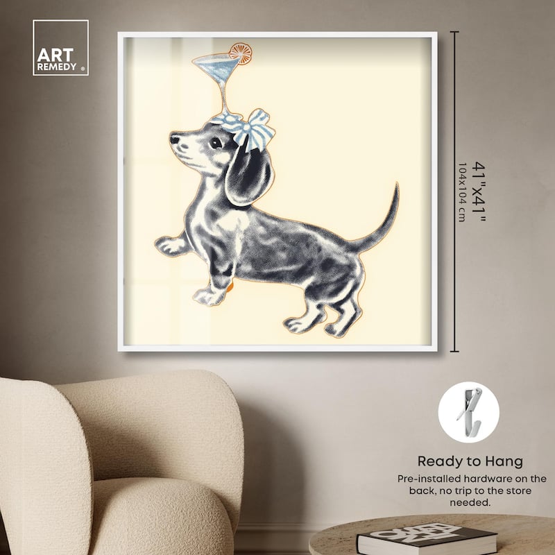 Martini Pup I Shadowbox by Art Remedy