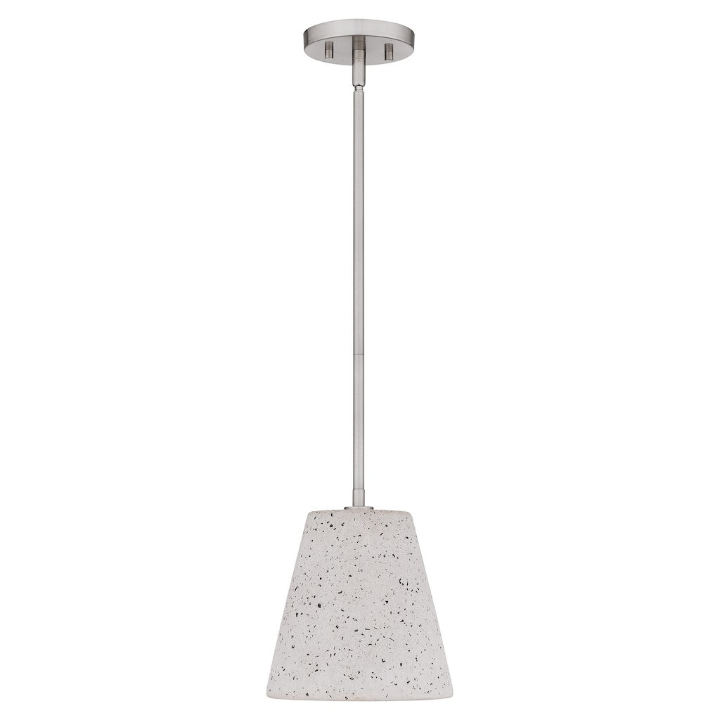 Hazel 1-Light Brushed Nickel Mini Pendant