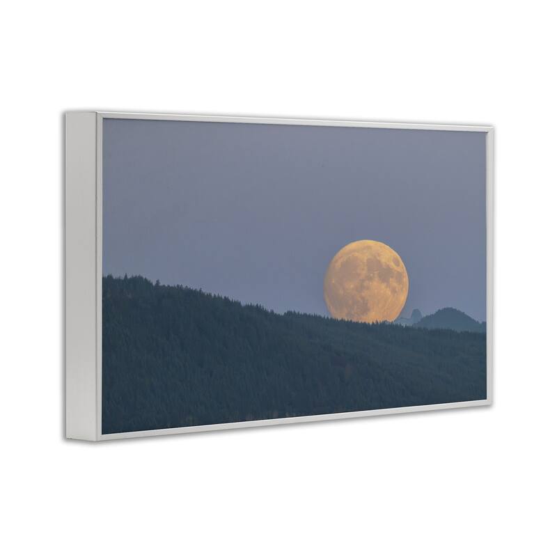 Stupell Majestic Moonrise Landscape Framed Giclee Art Design By Nancy Crowell