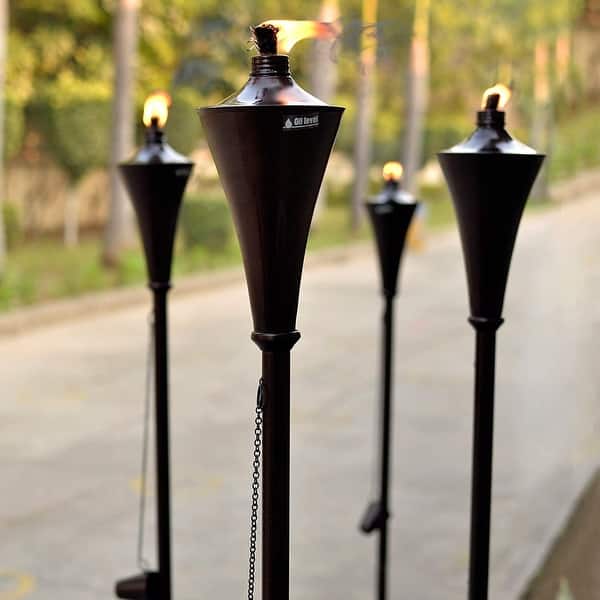 12 Pcs Fiberglass Wicks for Garden Torch Replacement DIY Oil Lamp
