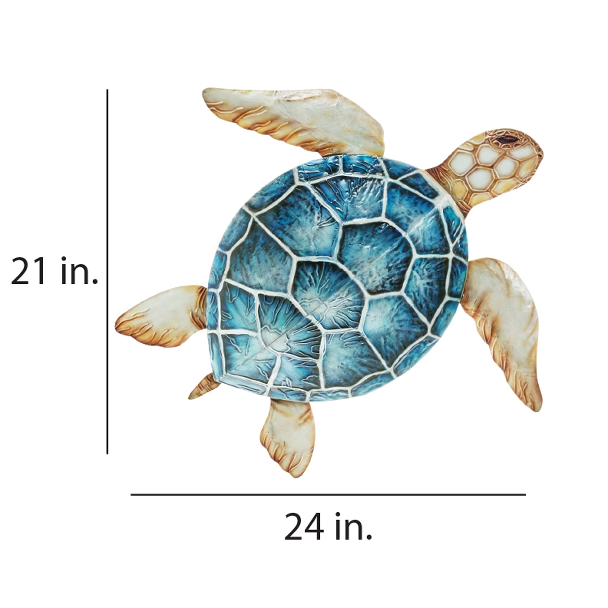 Shop Sea Turtle Wall Decor Blue Overstock 31113474