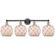 Option Black Antique Brass / White Glass with Brown Rope