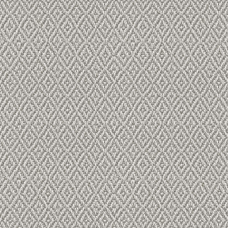 Galerie Wallcoverings Flora Diamond Weave Vinyl on Non-woven Matte Wallpaper Roll - 33 feet x 21 inches - Grey
