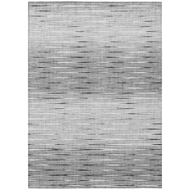 HomeRoots Abstract Transitional Rectangle Outdoor Rug