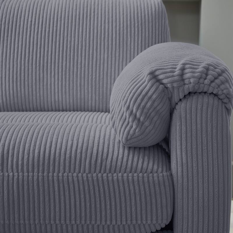 Multi-Seater Corduroy Sectional Sofa, Soft & Comfortable Corner Sofa