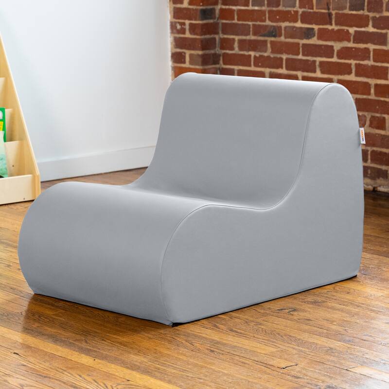 Midtown Foam Classroom Chair, Medium Size - For Elementary to Middle School Kids - Premium Vinyl - Royal Blue