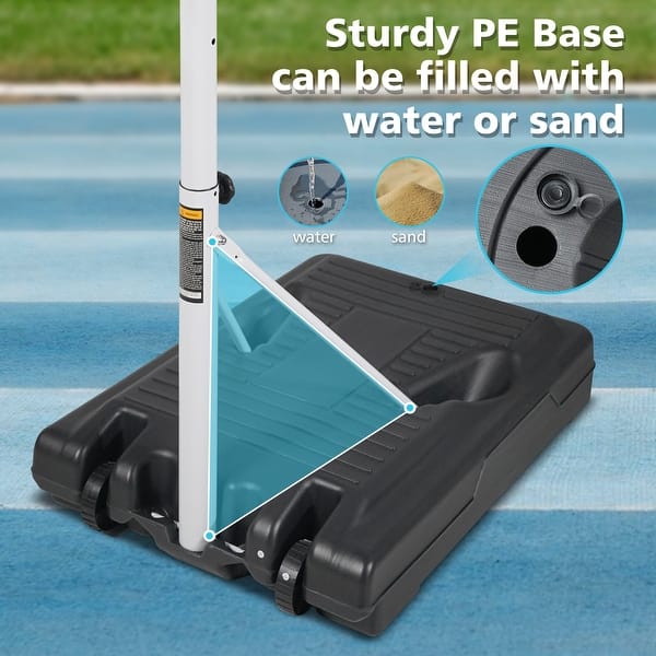slide 2 of 7, Po Basketball System Height Adjustable Blue