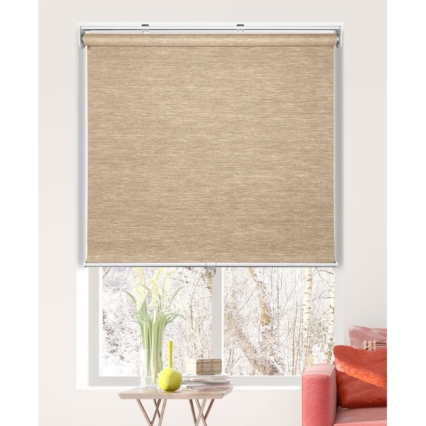 slide 2 of 6, Arlo Blinds Flax Natural Weave Roller Shades