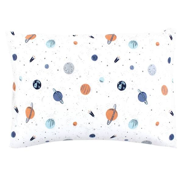 slide 1 of 1, Hudson Baby Infant Boy Cotton Toddler Pillow Case, Space, One Size - Space Space - One Size