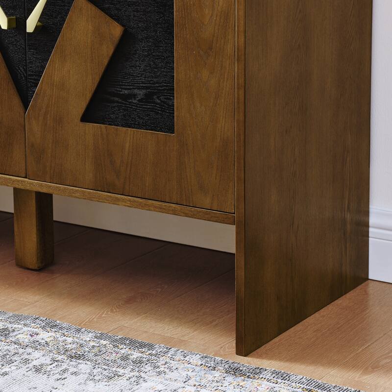 60" Mid Century Modern Sideboard Buffet Cabinet with Storage, TV Media Console, Storage Cabinet