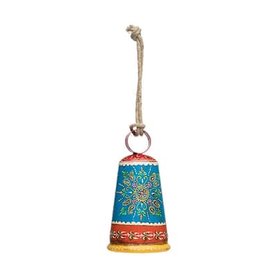 Henna Treasure Bell - Multi-Color - 3.75" x 3.75" x 6.75"
