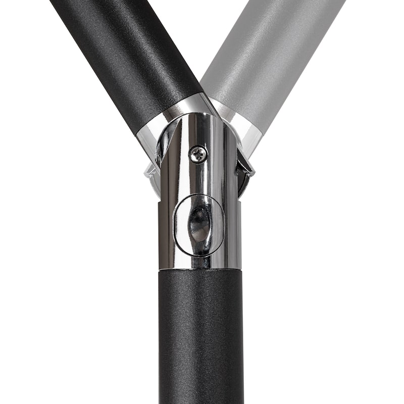 Crestlive 9 x 5 FT Crank-and-Tilt Patio Market Umbrella Outdoor Table Umbrella, Base Not Included