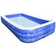 preview thumbnail 7 of 6, Q-Max Large Outdoor Inflatable Family Swimming Pool with Electric Pump