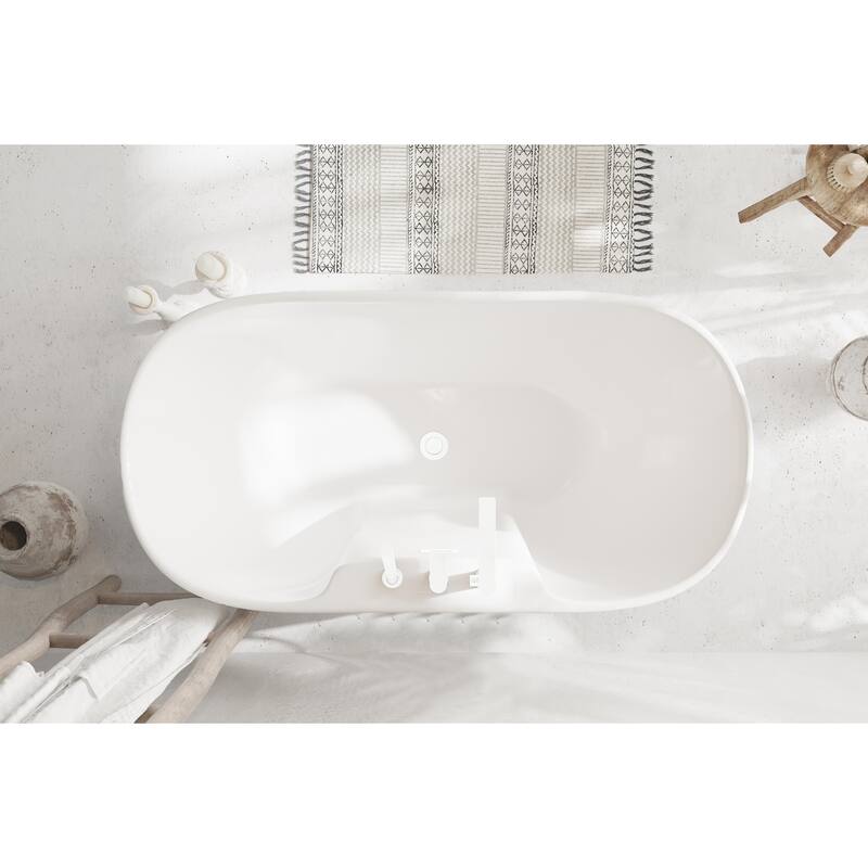 Nicolette Bathtub in Glossy White
