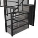 preview thumbnail 17 of 22, Full Size Metal Loft Bed with Wardrobe, Built-in Wood Tabletop Desk, Storage Shelves and Storage Stairs for Bedroom