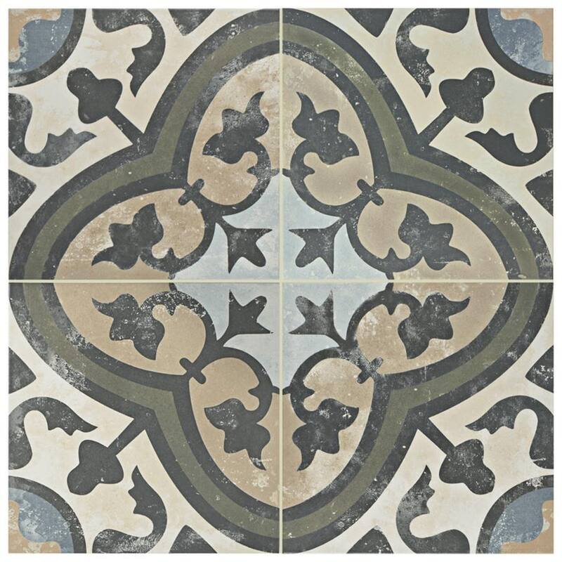 Merola Tile Evoque Carthusian 9-3/4" x 9-3/4" Porcelain Floor and Wall Tile