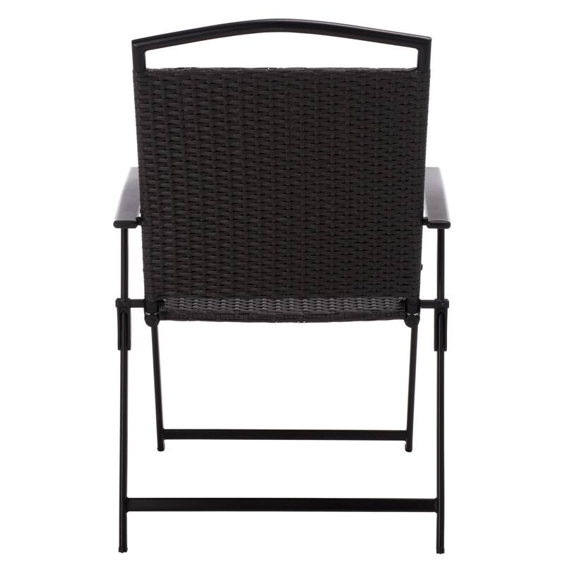 SAFAVIEH Outdoor Living Dory Folding Chair (Set of 2) - 25"W x 23"D x 36"H