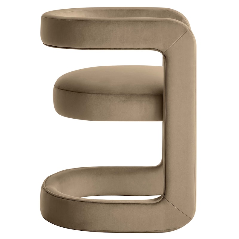 Bowie Performance Velvet Barrel Accent Chair