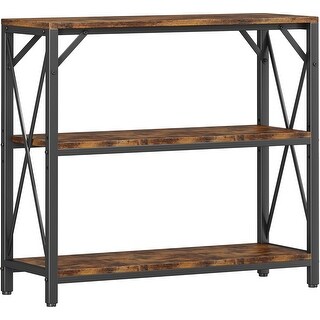 31.5-inch Wide 3-Tier Console Table with Open Storage, Industrial ...