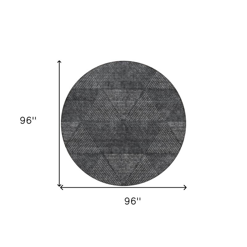 HomeRoots Geometric Transitional Rectangle Outdoor Rug