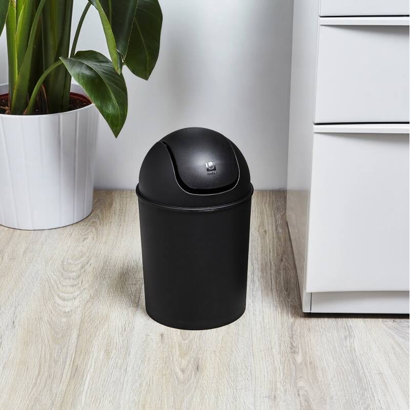 Umbra Mini 1.25 Gallon Plastic Trash Can - Black