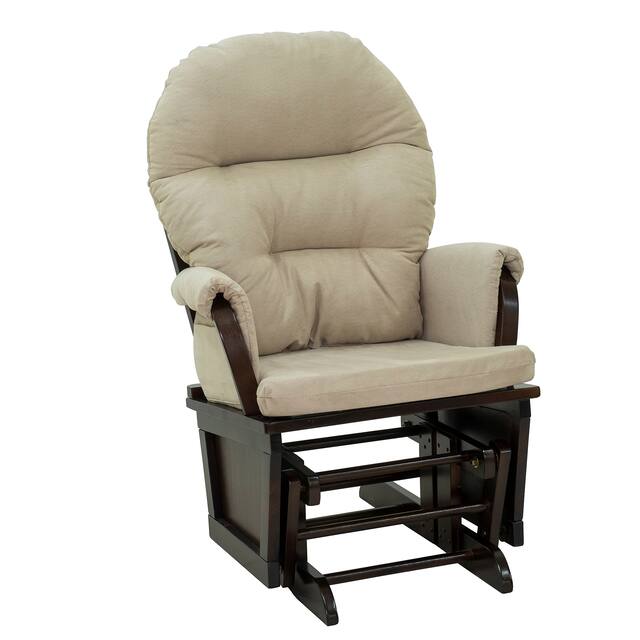 Nursery Glider Slider Rocking Chair with Ottoman Set Overstock 28258359