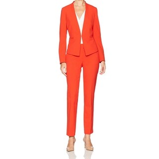 womens red two piece suit