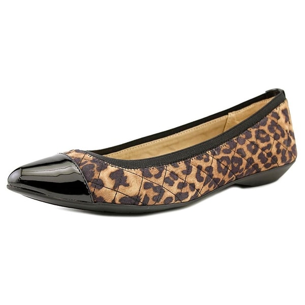 Anne Klein Sport Offered Pointed Toe Canvas Flats