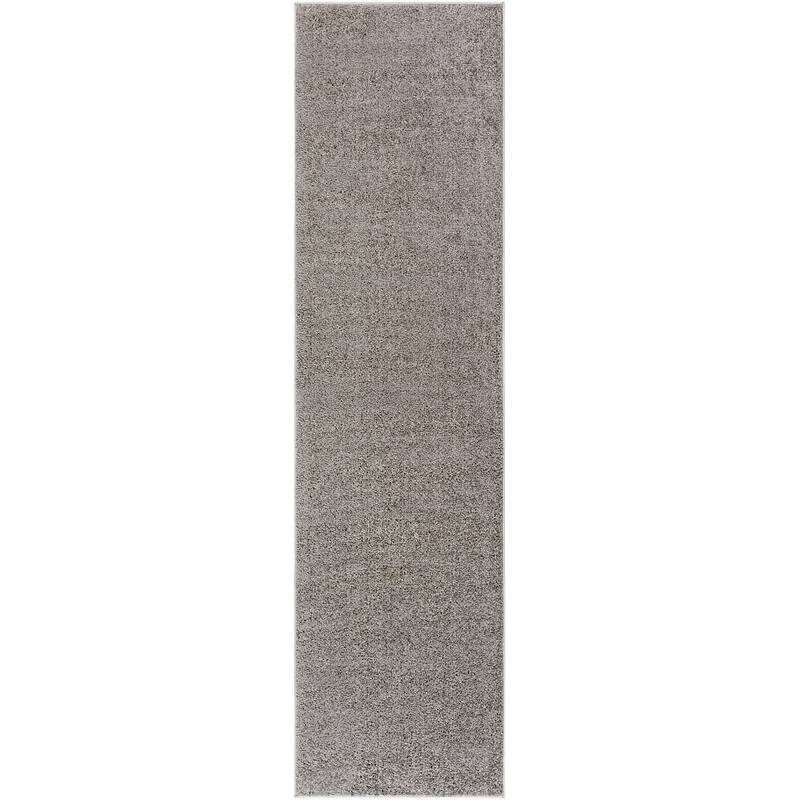 Artistic Weavers Alf Machine Washable Plush Area Rug - 2'7" x 7'3" Runner - Dark Grey