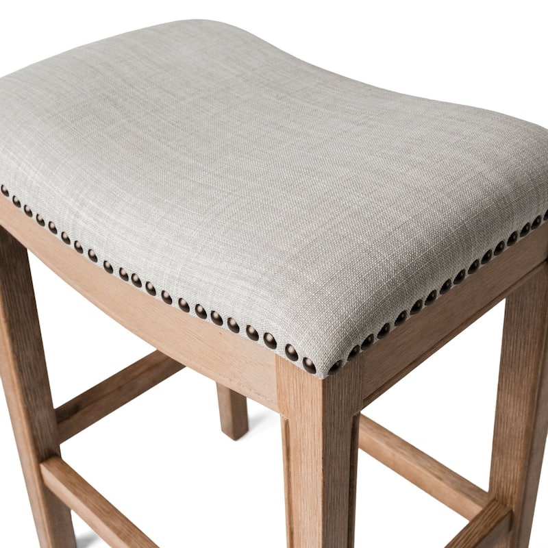 Maven Lane 26" Adrien Saddle Kitchen Counter Height Stool