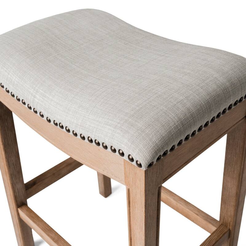 Maven Lane Adrien Saddle Kitchen Stool