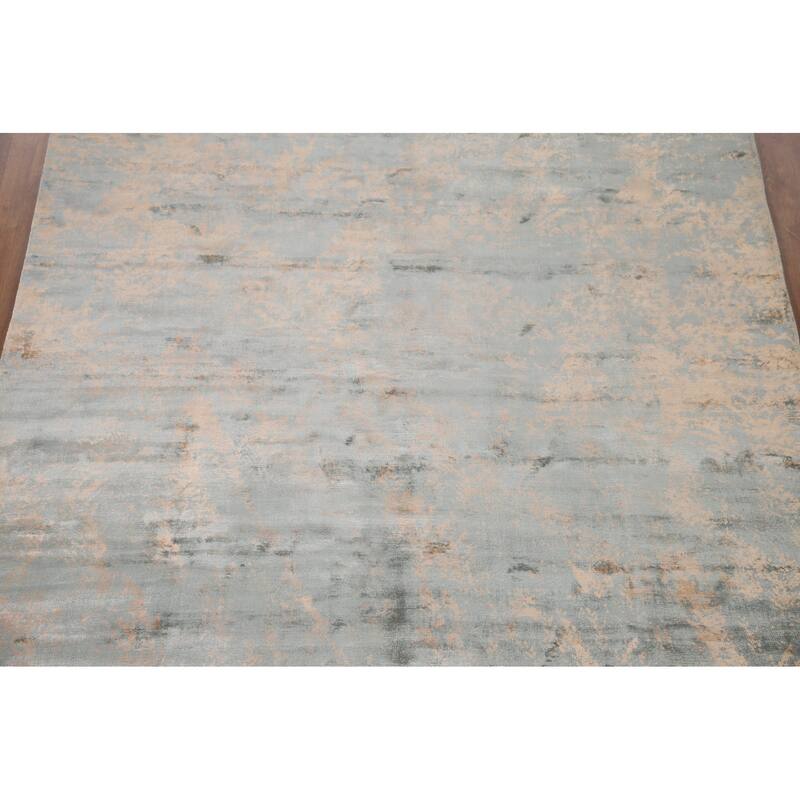 Modern Abstract Area Rug Handmade Wool Carpet - 7'11"x 9'11"
