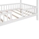 preview thumbnail 33 of 32, Twin Size House Bed, Wood Platform Bed Frame with Fence, Montessori Bed with Wood Slats Support for Kids Teens Girls Boys