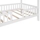 preview thumbnail 12 of 11, Twin Size Wood House Bed with Playhouse Design, Fence, and Customizable Rails