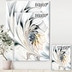 preview thumbnail 4 of 15, White Stained Glass Large Floral Wall Art Canvas