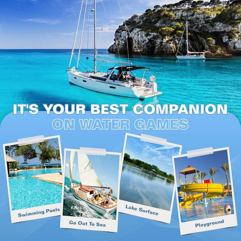 12 Ft Swimming Pool Floating Pad Foam Mat for 4-6 Adults, 3-Layer Tear-Resistant XPE Foam for Boat, Beach, Ocean, Pool, Lake
