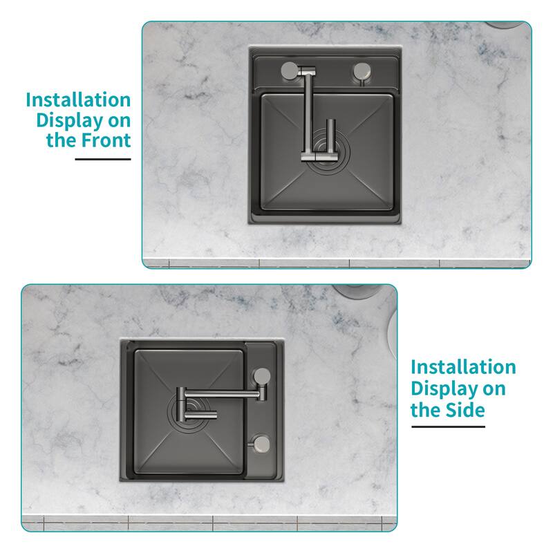 Undermount 16 Gauge Single Bowl Stainless Steel Kitchen Sink in Brushed Nickel