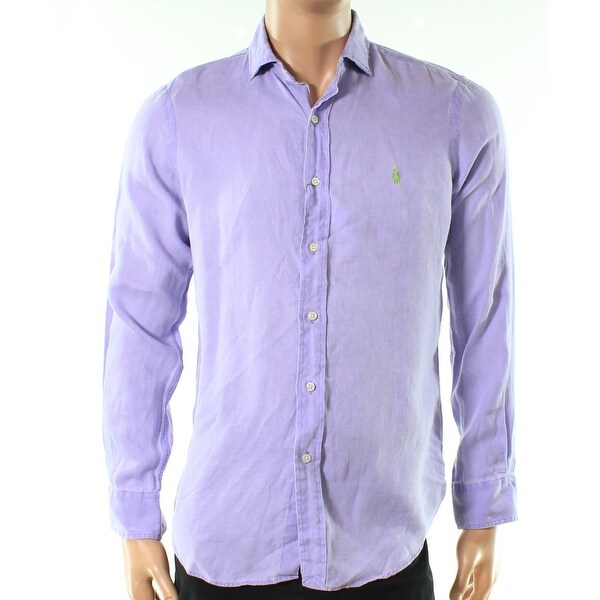 purple polo button down shirts