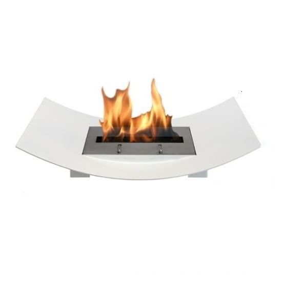 Veniz Bio Ethanol Fuel Fireplace Finish: White - Clear