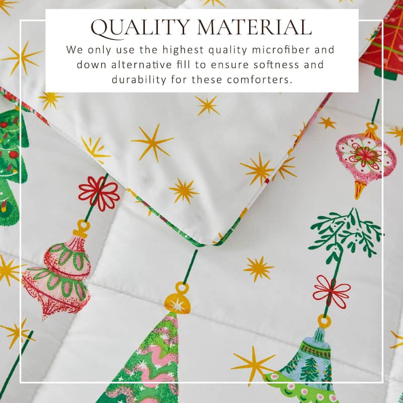 Linery & Co. Holiday Down Alternative Comforter and Sham Set