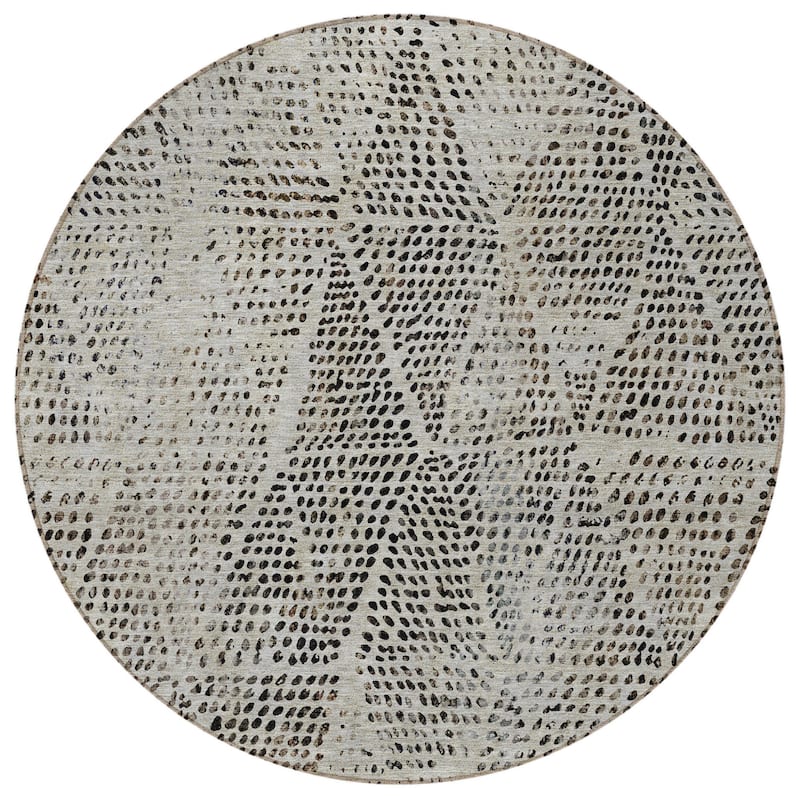 HomeRoots Geometric Transitional Rectangle Outdoor Rug