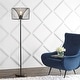 preview thumbnail 2 of 5, Tribeca 61" Metal LED Floor Lamp, Black by JONATHAN Y - 61" H x 16" W x 16" D