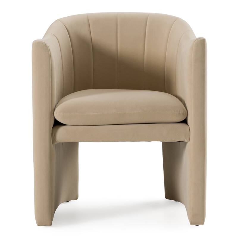 Modrest Danube Modern Beige Fabric Dining Chair