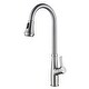 preview thumbnail 1 of 7, Kitchen Faucet with Pull Down Sprayer Single Handle Kitchen Sink Faucets Modern One Hole Kitchen Faucets With Deck Plate